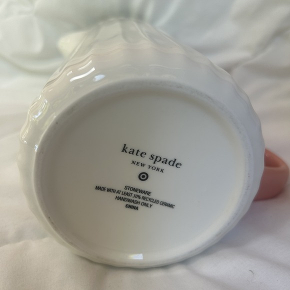 Large Ceramic Pitcher Cream/Pink 10.5in -‎ kate spade new york x Target - NEW - Picture 3 of 4